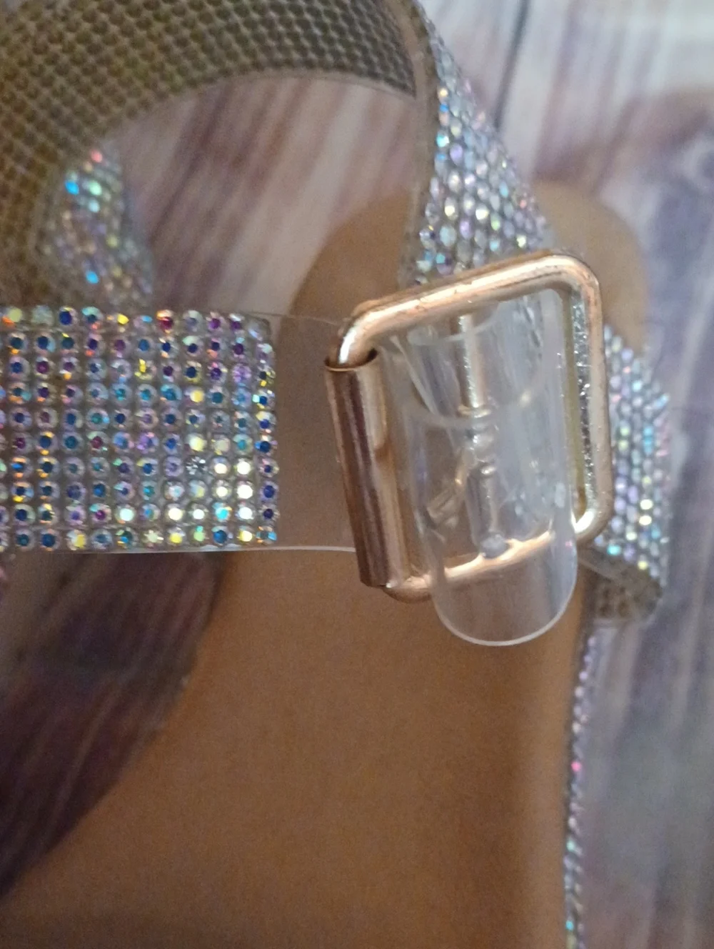Link Bling Buckle Sandals Little Girl Sz 12